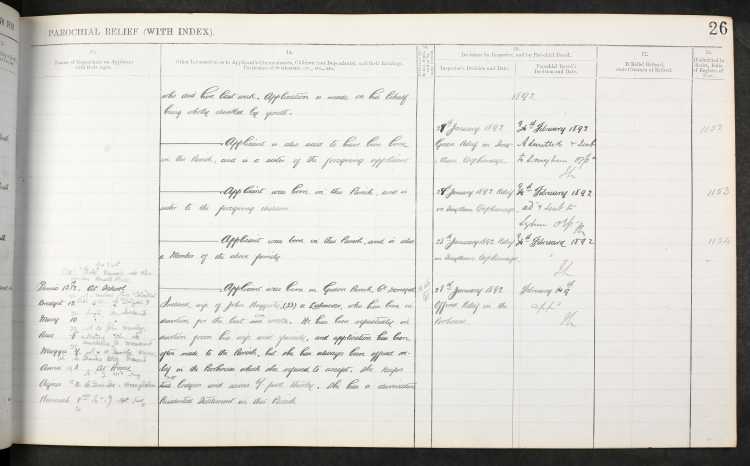 1894 Poor Relief Application Sarah, Catherine and Michael Faloon (Part 2), where the Parochial Board made the decision to admit them to Smyllum Orphanage.